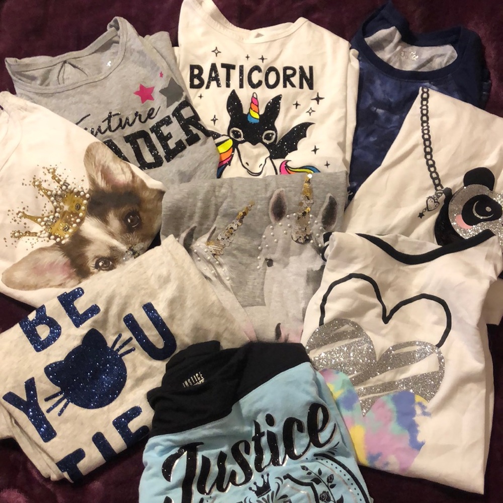 9 long sleeve shirts size 12